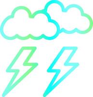 Lightning Creative Icon Design vector