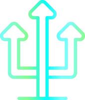 Line Blue Green Gradient Design vector