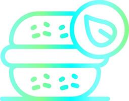 Vegan Burger Creative Icon Design vector