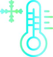 frío temperatura creativo icono diseño vector