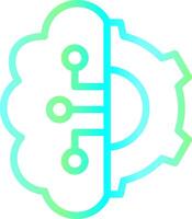 Artificial Intelligence Creative Icon Design vector