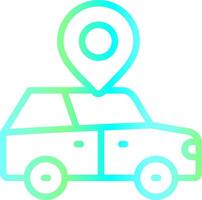 Car Location Creative Icon Design vector