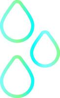 Raindrops Creative Icon Design vector