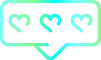 Comment Heart Creative Icon Design vector