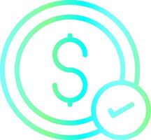 Money Check Creative Icon Design vector