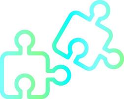 Puzzle Piece Creative Icon Design vector