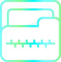 Zip Folder Creative Icon Design vector