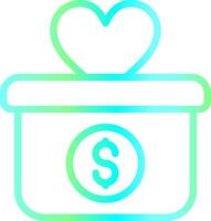 Line Blue Green Gradient Design vector