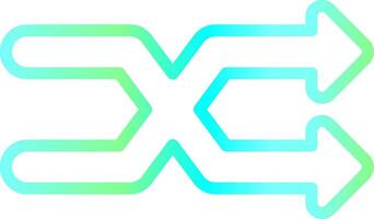 Line Blue Green Gradient Design vector