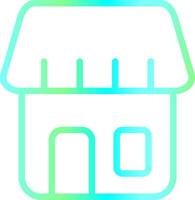 Line Blue Green Gradient Design vector