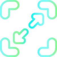Line Blue Green Gradient Design vector