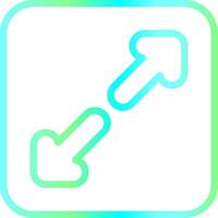 Line Blue Green Gradient Design vector