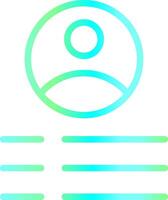 Profile Creative Icon Design vector