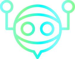 Line Blue Green Gradient Design vector
