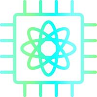 Quantum Computer Creative Icon Design vector
