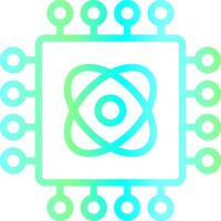 Quantum Technology Creative Icon Design vector