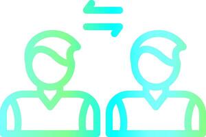 Social Distancing Creative Icon Design vector