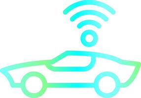 Self Driving Vehicle Creative Icon Design vector