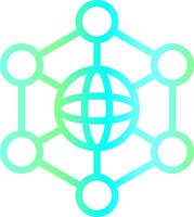 Neural Network Creative Icon Design vector