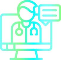 Telemedicine Creative Icon Design vector