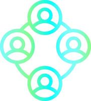 Networking with People Creative Icon Design vector