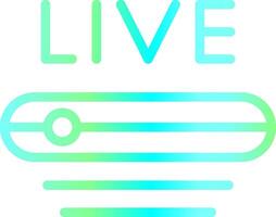 Live Stream Creative Icon Design vector