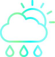 Rain Creative Icon Design vector