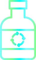 Ecological Bottle Creative Icon Design vector