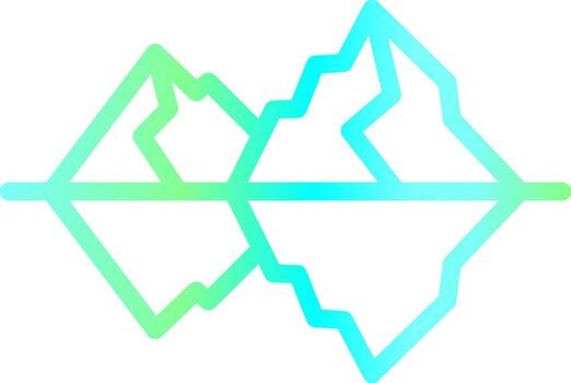 diseño de icono creativo iceberg vector