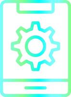 Mobile Setting Creative Icon Design vector