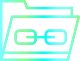 Link Folder Creative Icon Design vector