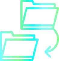 Copy Folder Creative Icon Design vector