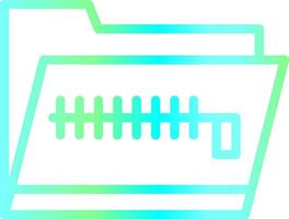 Zip Folder Creative Icon Design vector
