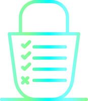 Bucket List Creative Icon Design vector