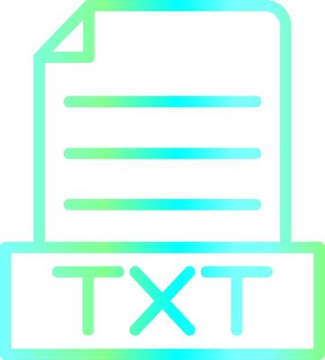 Txt Creative Icon Design