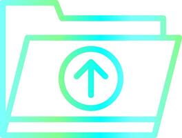 Upload Folder Creative Icon Design vector