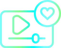 Interactive Video Creative Icon Design vector