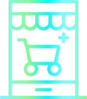 Personalized Web Store Creative Icon Design vector
