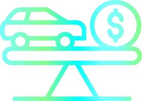 Fair Market Value Creative Icon Design vector