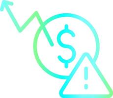 Macroeconomic Risk Creative Icon Design vector