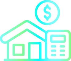 Home Loan Calculator Creative Icon Design vector