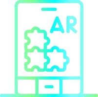 Ar Puzzle Creative Icon Design vector