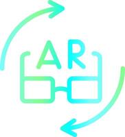 Ar Glasses Creative Icon Design vector