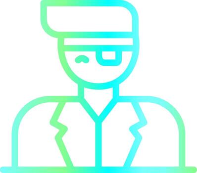 Eye Patch Creative Icon Design vector