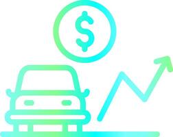 Car Loan Rates Creative Icon Design vector