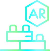Ar Building Blocks Creative Icon Design vector