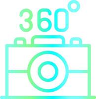 360 Camera Creative Icon Design vector