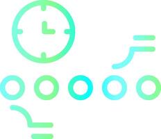 Circle Accent Timeline Creative Icon Design vector