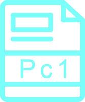 PC1 Creative Icon Design vector