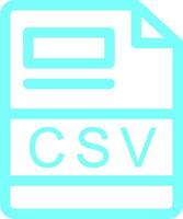CSV Creative Icon Design vector
